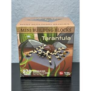 Mini Building Blocks Tarantula Spider 270 Piece 4 3/4 X 4 3/4 X 1 3/8